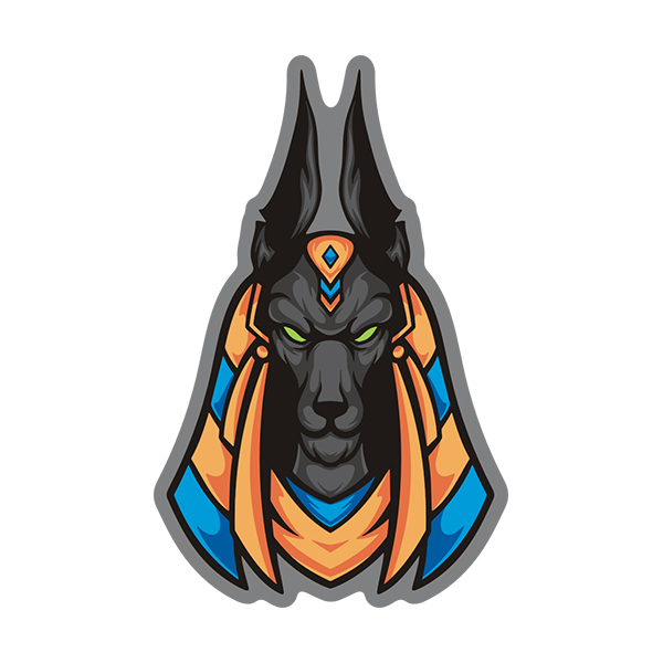 Anubis Egyptian God Sticker