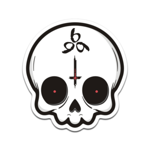 Baby Antichrist Skull Sticker Decal