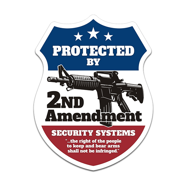 Protected AR15 AR 15 Sticker 2nd Amendment Car Vehicle Window Bumper Gun Decal 