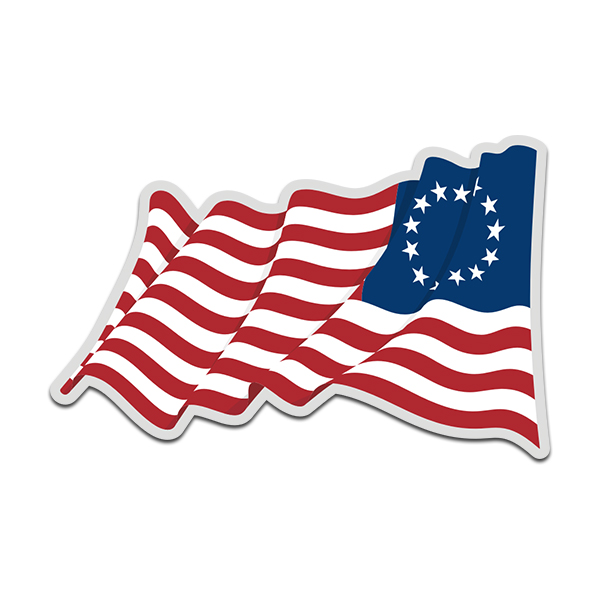 2nd Amendment Betsy Ross Vinyl Decal FREE SHIPPING