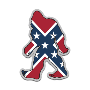 Bigfoot Rebel Flag Sticker V1 LH