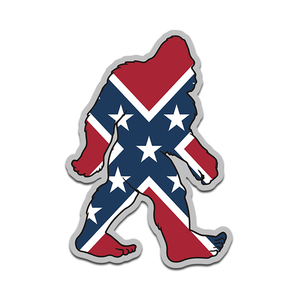 Bigfoot Rebel Flag Sticker V1 RH