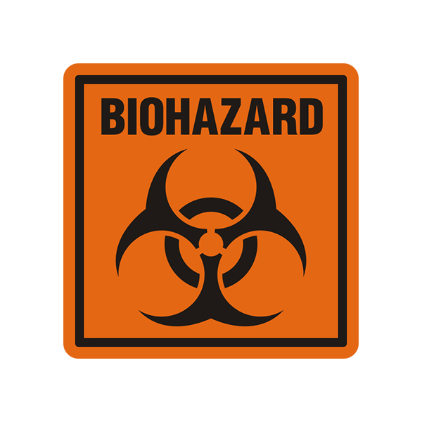 Biohazard Warning Label Vinyl Sticker Decal Hazardous Materials Caution V5 Rotten Remains