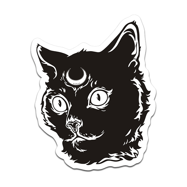 Black Cat Sticker Decal