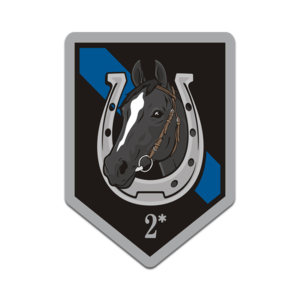 Mounted Patrol Unit Black Horse Sticker Decal Police Thin Blue Line V3
