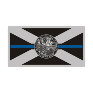 Florida Sticker Decal Vinyl Thin Blue Line State Flag FL V3 Rotten Remains