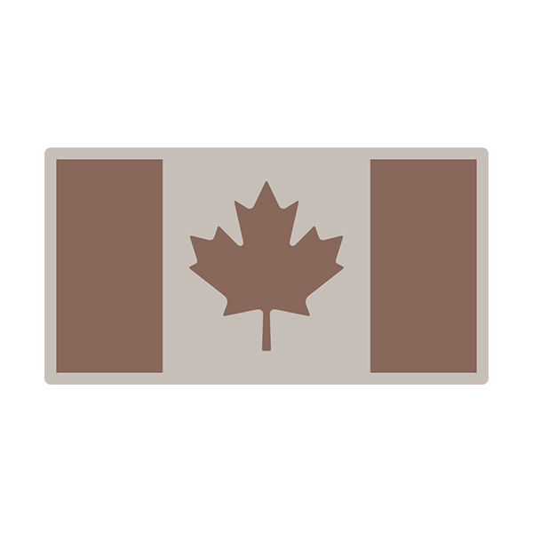 Canada Desert Tan Subdued Flag Canadian Military Decal Sticker V3 Rotten Remains