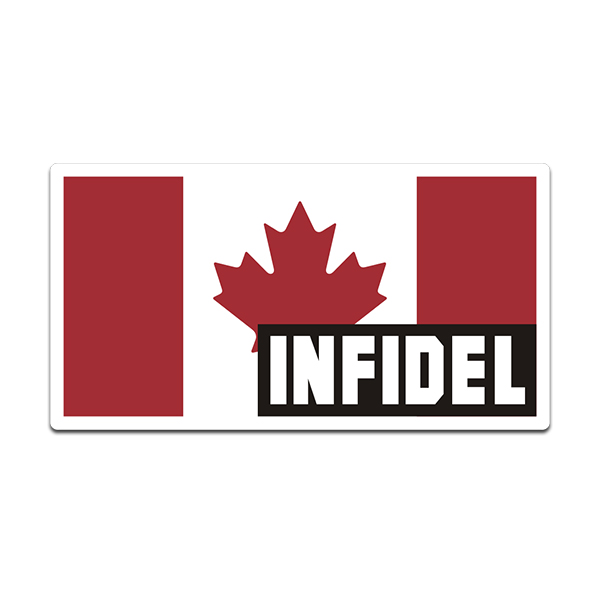 Canada Canadian Flag Infidel Sticker Decal V3 Rotten Remains
