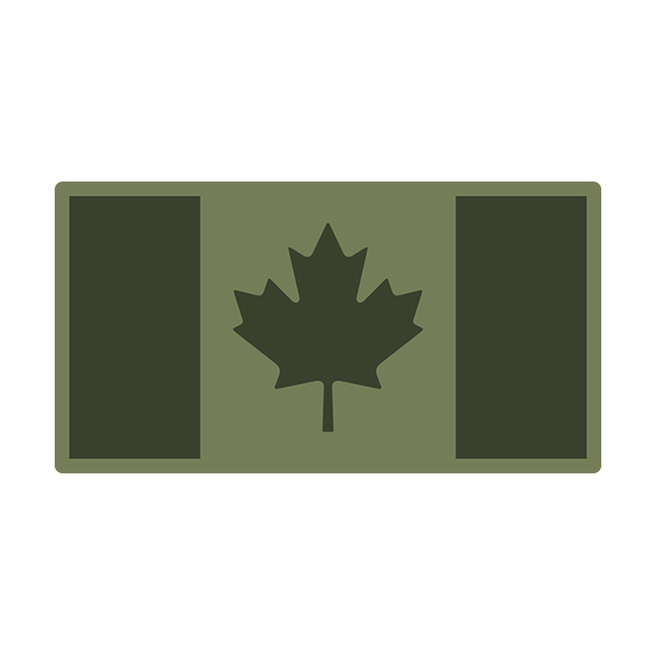 Canadian Map Flag 2 Decal Sticker  