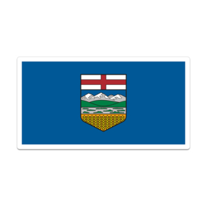 Alberta Sticker Decal Vinyl Provincial Flag AB V3 Rotten Remains