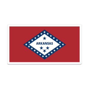 Arkansas Sticker Decal Vinyl State Flag AR V3 Rotten Remains
