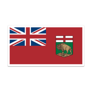 Manitoba Sticker Decal Vinyl Provincial Flag MB V3 Rotten Remains