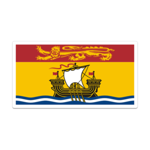 New Brunswick Sticker Decal Vinyl Provincial Flag NB V3 Rotten Remains