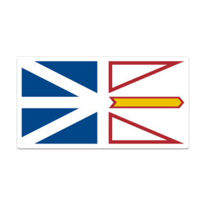 Newfoundland Labrador Sticker Decal Vinyl Provincial Flag NL V3 Rotten Remains
