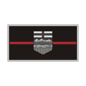 Alberta Sticker Decal Vinyl Provincial Thin Red Line Flag AB V3 Rotten Remains