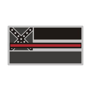 Mississippi Sticker Decal Vinyl Thin Red Line State Flag MS V3 Rotten Remains