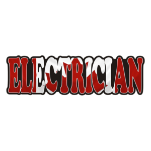 Electrician Decal Canada Canadian Flag Vinyl Hard Hat Sticker Rotten Remains