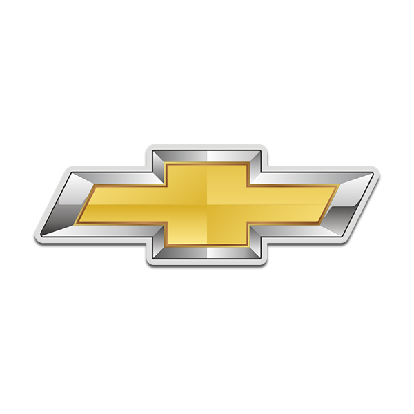 Chevrolet Yellow Gold Bowtie Logo Chevy Sticker Decal