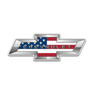 Chevrolet American Flag Bowtie USA Chevy Sticker Decal