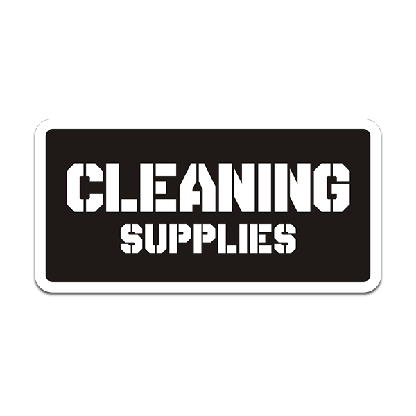 Cleaning Supplies Ammo Can Black White Sticker Decal Rotten Remains