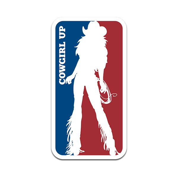 Cowgirl Up Logo Rodeo Country Western Sticker Decal V2 Rotten Remains
