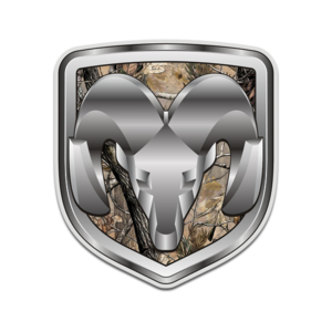 Dodge Ram Camo Logo Hunting Camouflage Sticker Decal Rotten Remains