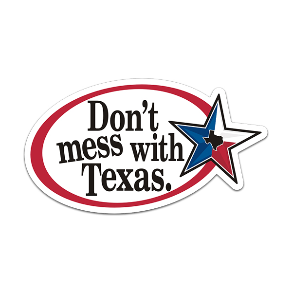 Don’t Mess with Texas White Sticker Decal Rotten Remains