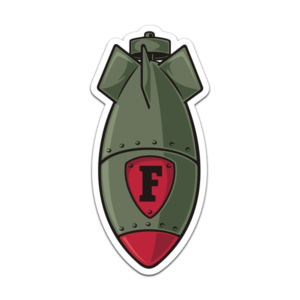 F Bomb Sticker V1