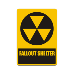 Fallout Shelter Vinyl Sticker Decal Warning Nuclear Radiation Danger V1 Rotten Remains