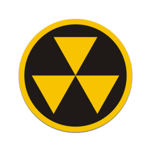 Fallout Shelter Symbol Vinyl Sticker Decal Warning Nuclear Radiation Danger V2 Rotten Remains