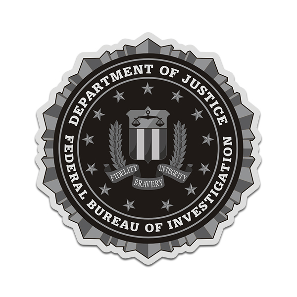 FBI Subdued Federal Bureau of Investigation Collectable Vinyl Sticker Decal Rotten Remains