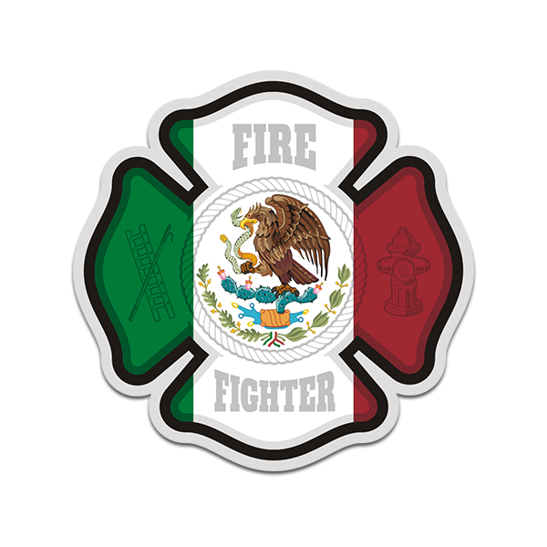 OFFICIAL MEXICO MEXICAN FLAG FEDERAL UNIFORM PATCH FIREFIGHTER