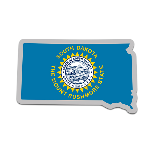 South Dakota State Flag Decal 