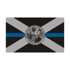 Florida State Flag Thin Blue Line FL Police Officer Sheriff Sticker Decal Rotten Remains