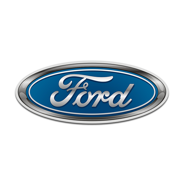 Ford Blue Oval Logo Sticker Decal Rotten Remains