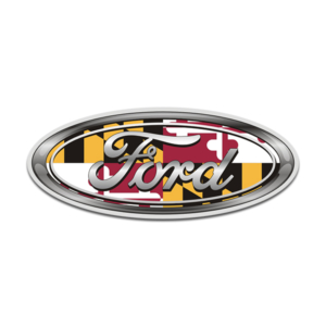 Ford Maryland State Flag Oval MD Sticker Decal Rotten Remains