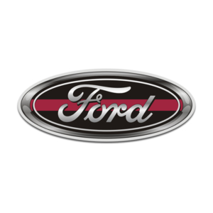 Ford Thin Red Line Oval Sticker Decal Rotten Remains