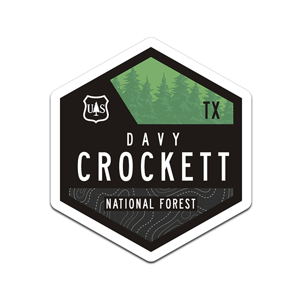 Davy Crockett National Forest Sticker Decal Texas TX USA V1 Rotten Remains
