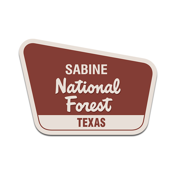 Sabine National Forest Sticker Decal V2