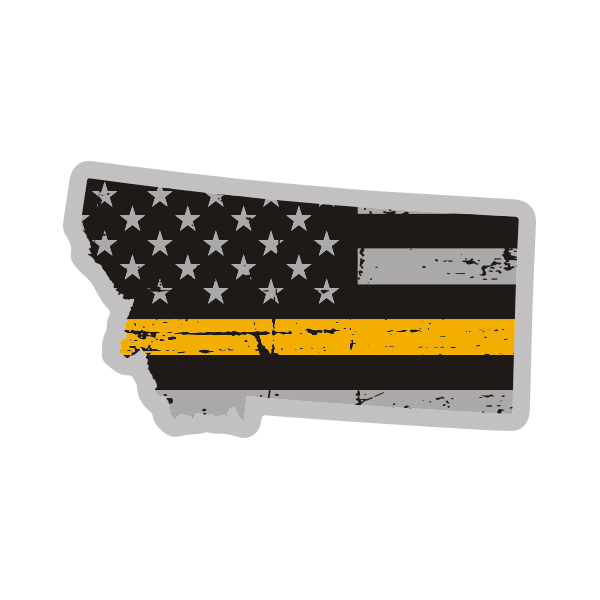MONTANA STATE FLAG VINLY DECAL STICKER MULTIPLE SIZES TO CHOOSE FROM 