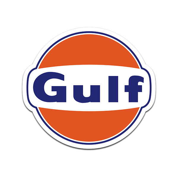 Gulf Oil Sticker Decal Car Truck Racing Rat Hot Rod Rotten Remains