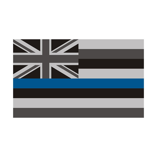 Hawaii State Flag Thin Blue Line HI Police Officer Sheriff Sticker Decal Rotten Remains