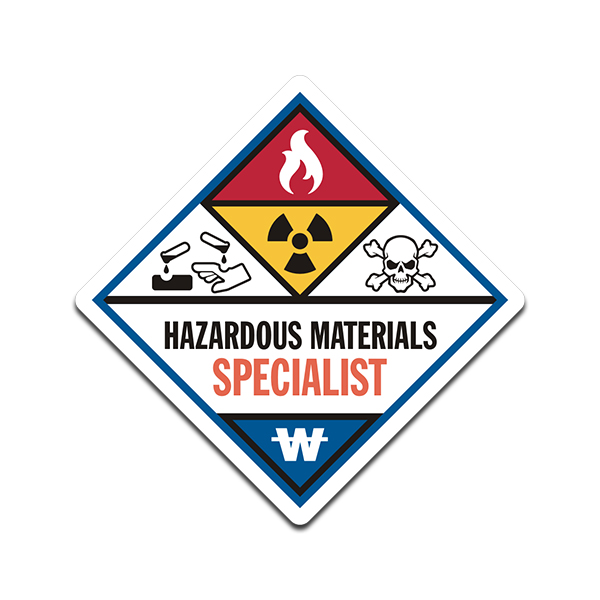 HAZ – MAT Specialist Sticker Decal HazMat Firefighter V3