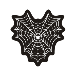 Heart Spider Web Sticker