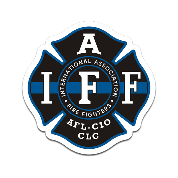 IAFF Thin Blue Line Sticker