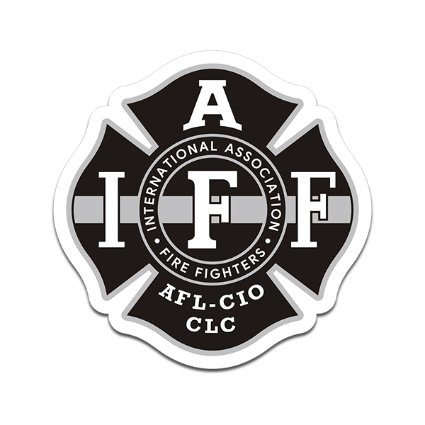 IAFF Thin Gray Line Sticker