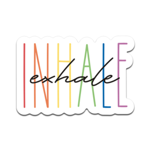 Inhale Exhale Vinyl Sticker Decal