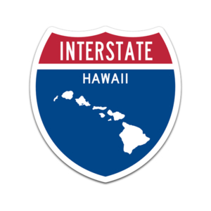 Hawaii Interstate Highway Sign Sticker Decal HI USA Freeway Traffic Roadway Rotten Remains