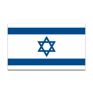 Israel Flag Vinyl Sticker Decal