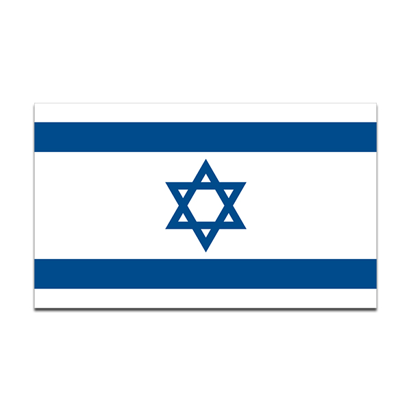 Israel Flag Vinyl Sticker Decal